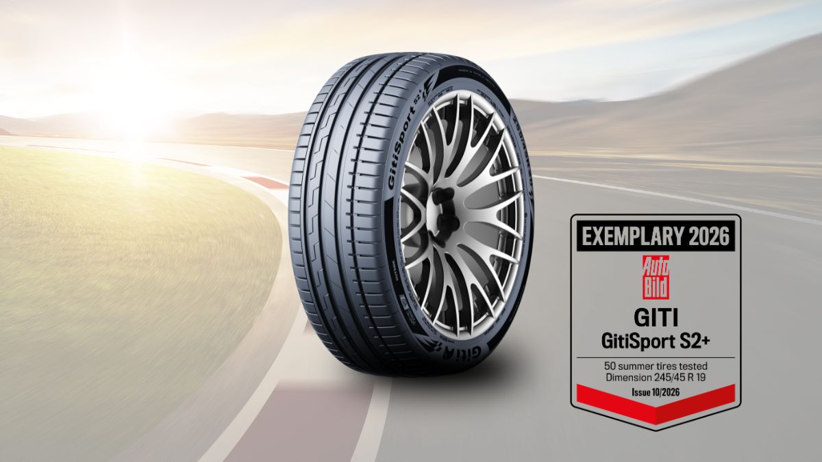 Giti Tire Lanza la Nueva Generación GitiSportS2+ con Calificación ‘Ejemplar’ de AutoBild